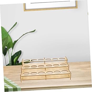 絵の具ラック Amazon | TOPPERFUN 木製 絵の具 保管庫 絵の具 瓶 ホルダー